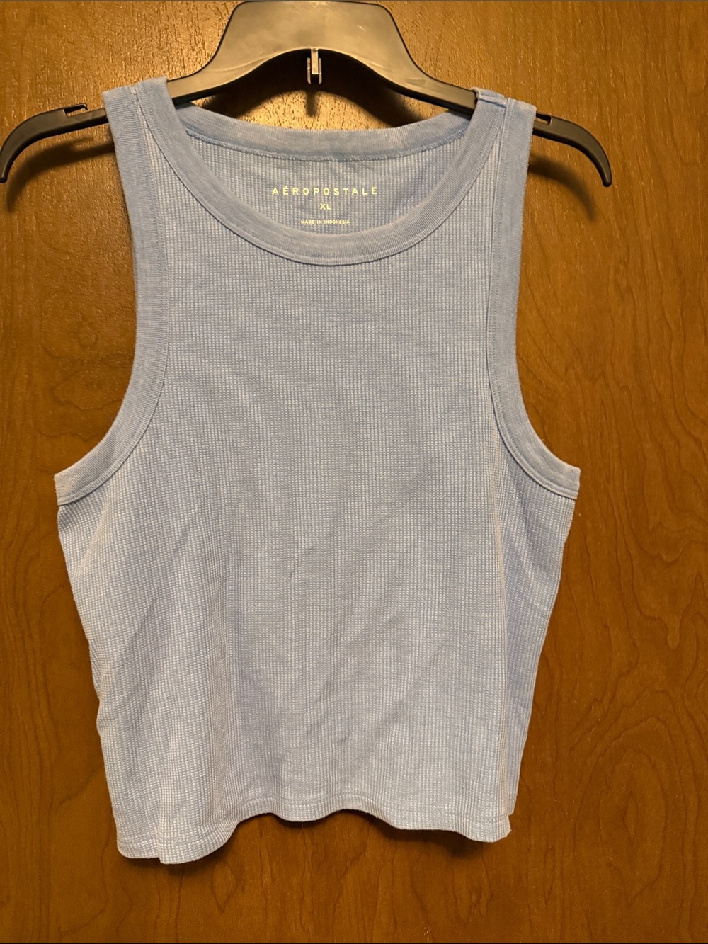Aeropostale Light Blue Ribbed Tank - Women's XL